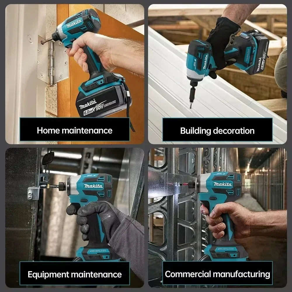Atornillador Impacto Makita DTD173 180Nm | Brushless Inalámbrico - Madera y Pernos