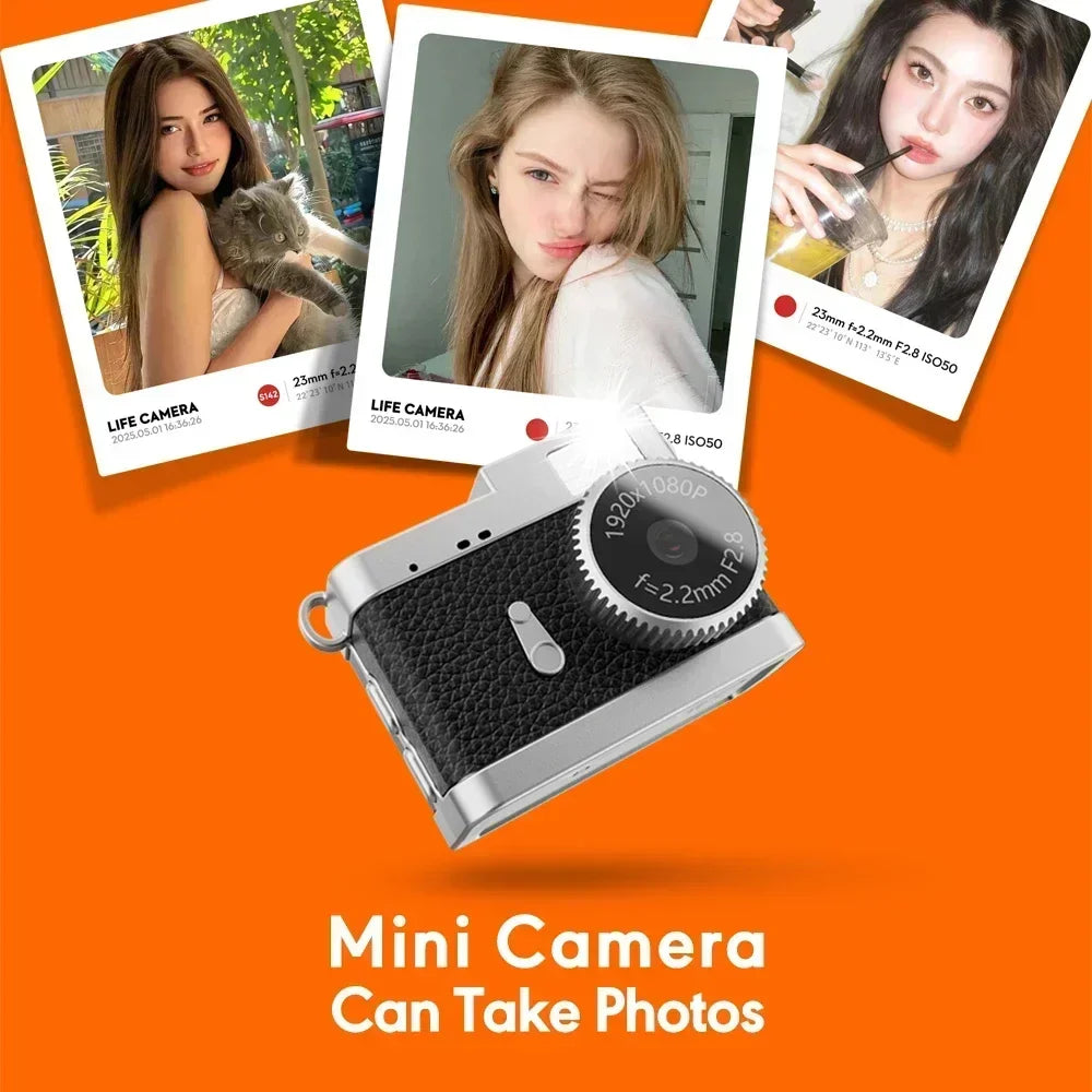 S142 Retro Digital Camera 720P Video Recorder LED Fill Light 0.96 Inch IPS Screen Portable Mini Digital Camera