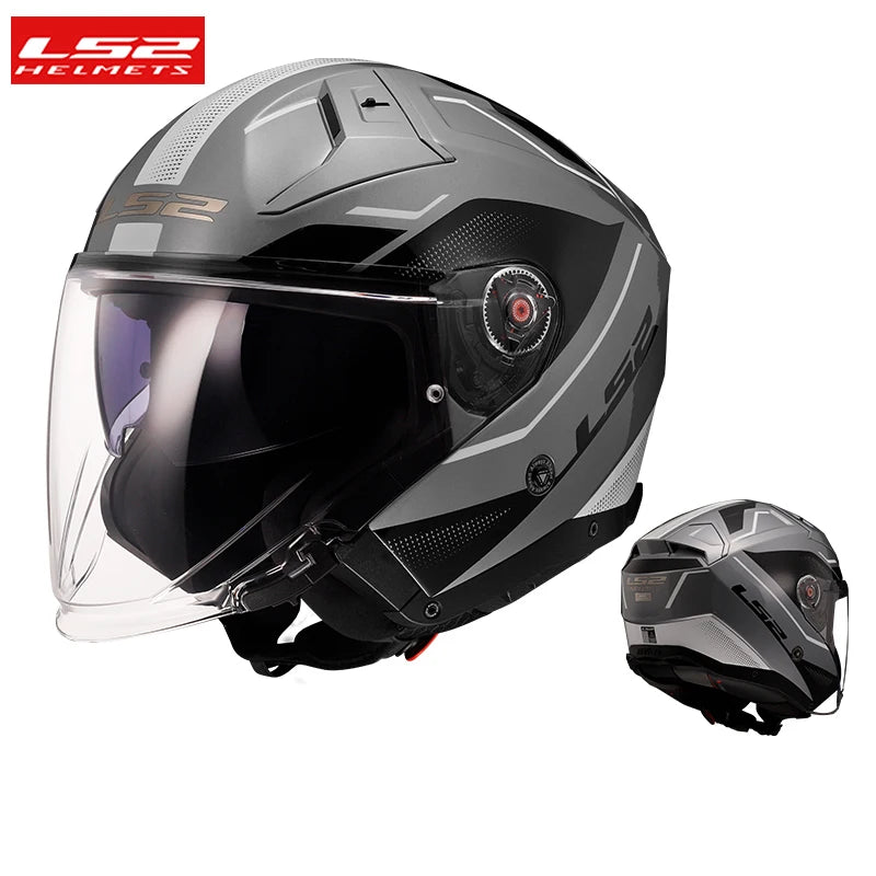 Casco Moto Retro Cara Abierta LS2 | Estilo Vintage - Jet para Scooter y Moto