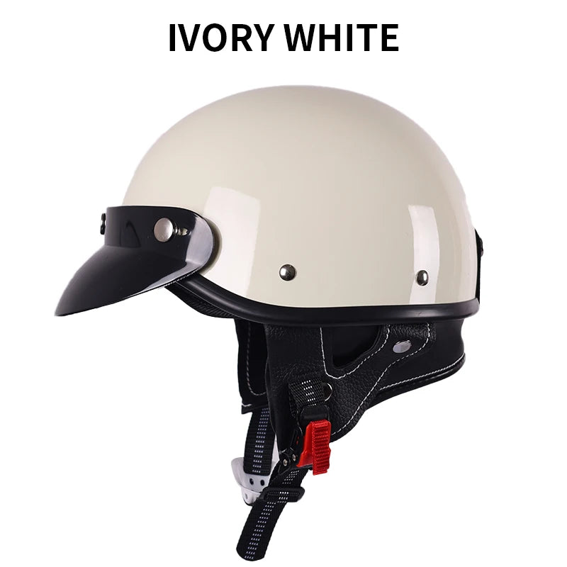 Classic retro couple half helmet, bicycle/electric bicycle/motorcycle helmet half helmet Christmas gift present