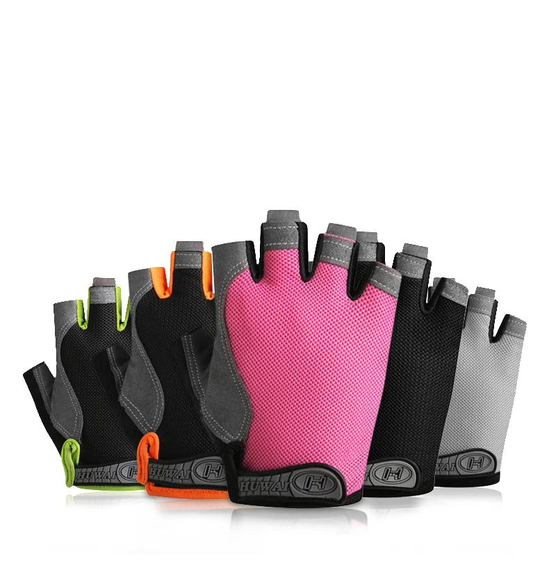Guantes Ciclismo y Pesca Sin Dedos – Transpirables Antideslizantes Unisex