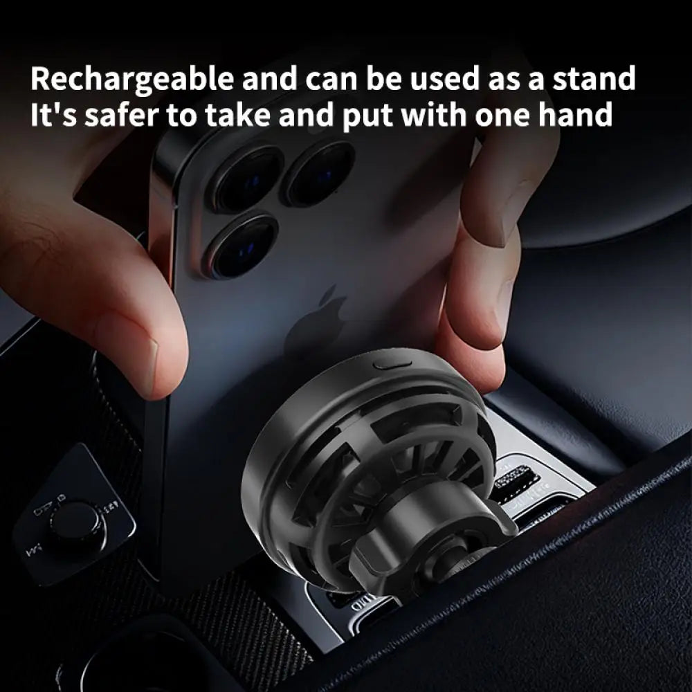25W Qi2 Magnetic Car Phone Charger Holder with RGB Light Air Vent Mount with Fast Charging & Cooling for iPhone 17 Pro Max
