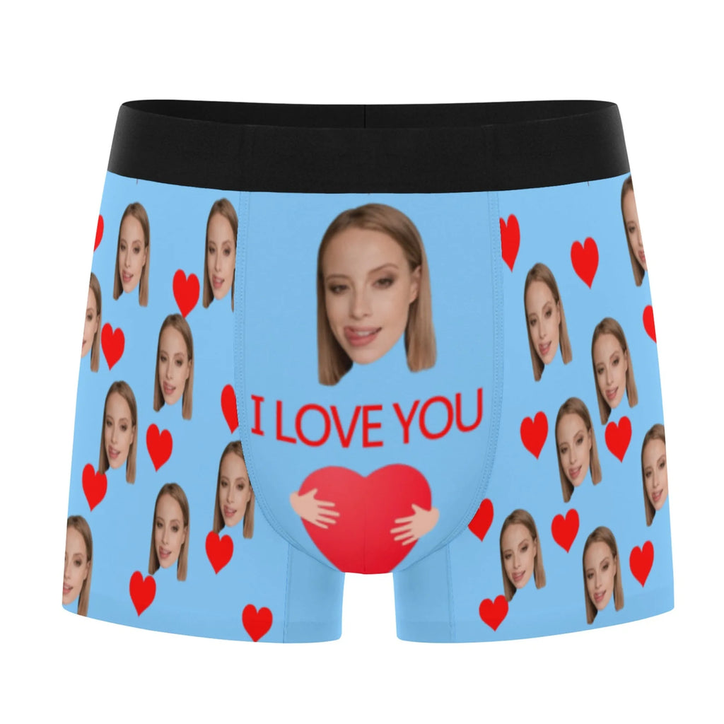 Personalized Facial Photo Customization Flat Underwear Customization Men's Valentine's Day Gift for Husband Gift for Father