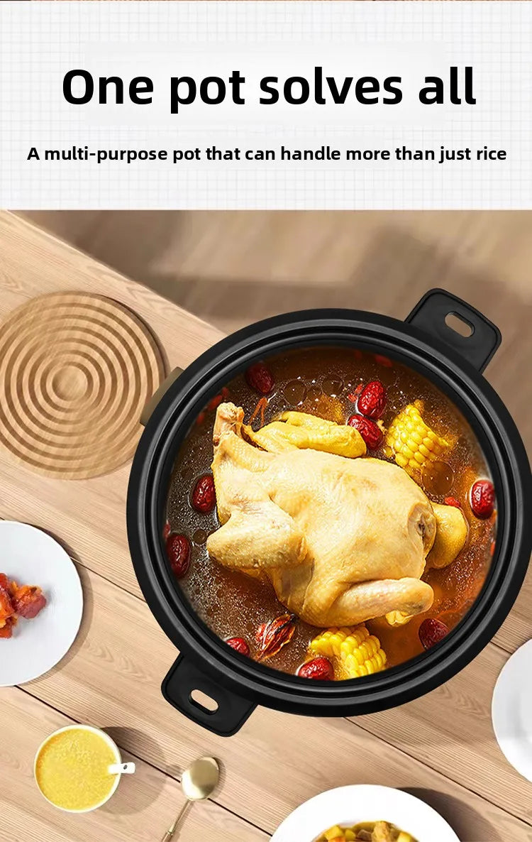 Large capacity 13L old-style rice cooker for 10-15-20 people, suitable for canteens, restaurants, and commercial use.