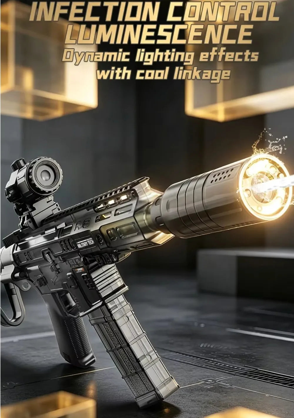 Powerful Electric Water Gun Toy Capacity High Speed Long Range Continuous Shooting SLR Model Summer Outdoor Toys