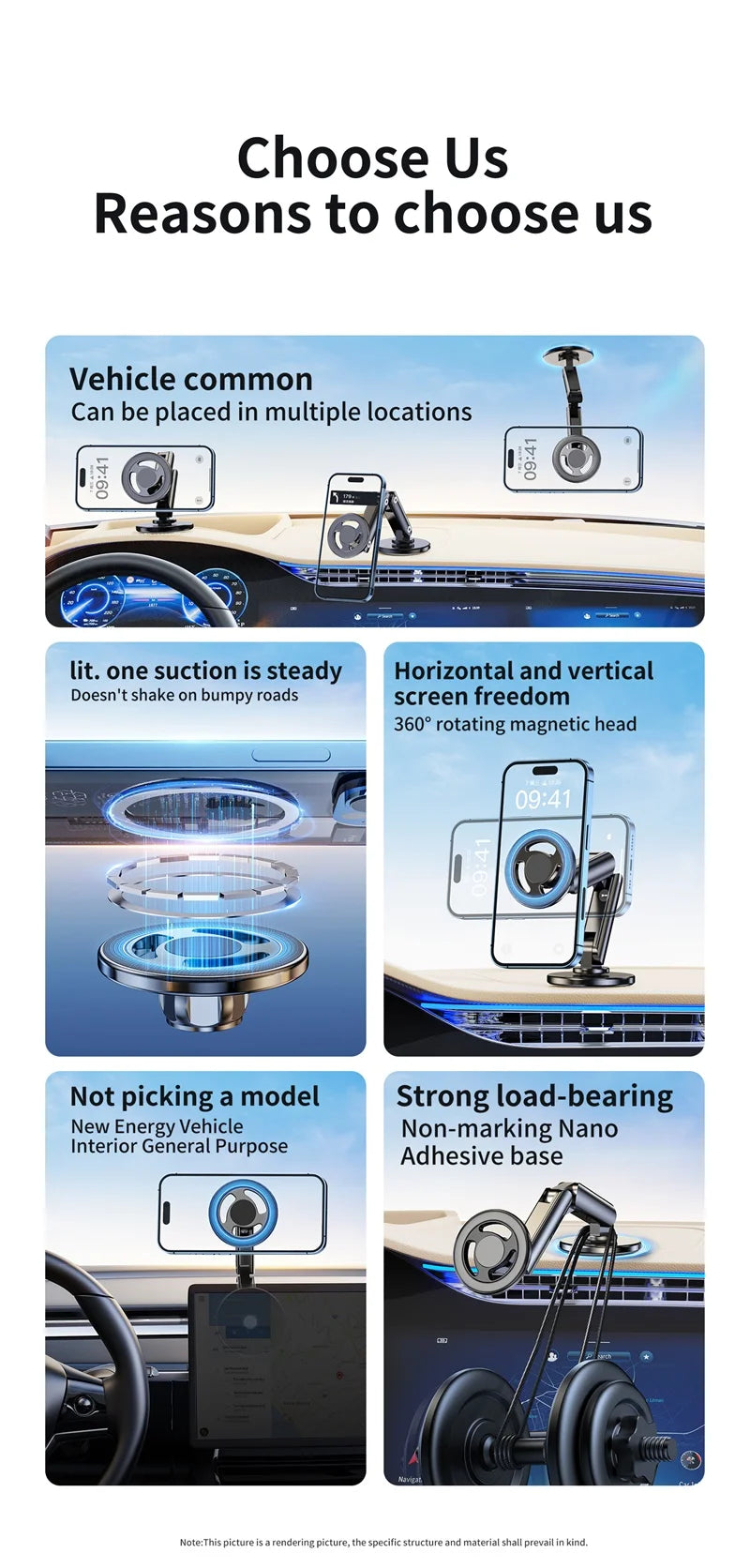 Universal Metal Car Magnetic Semiconductor Cooling Phone Holder RGB Light 3 Level Adjustable for iPhone 16 15 14 13 12 Samsung