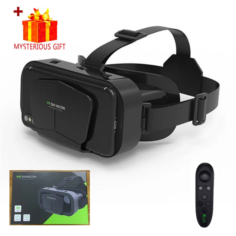 VR Glasses 3D Virtual Reality Smart Phone Mobile Smartphones 7 Inch Headset Helmet Game Wirth Real Viar Goggles Lenses Devices