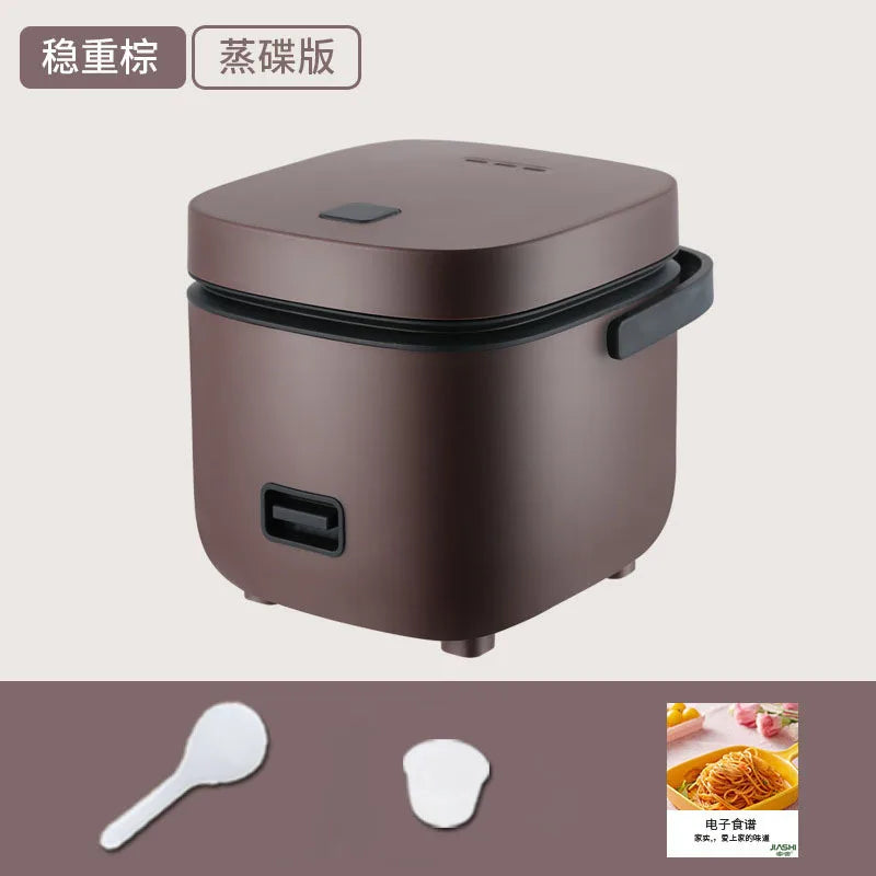 1.2L Mini Electric Rice Cooker Multifunctional Non-Stick Rice Cooking Pot Portable Small Rice Cooker for 1-2 People Dorm Home Of