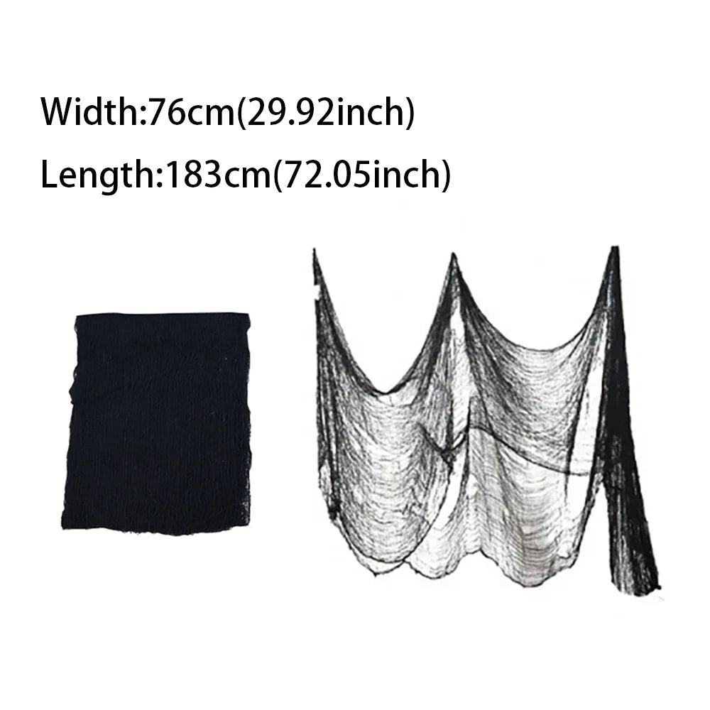 Halloween Bloody Gauze Decorations,Horror Bloody Cloth Bandage,Door Curtainsss,Halloween Haunted House Party Props