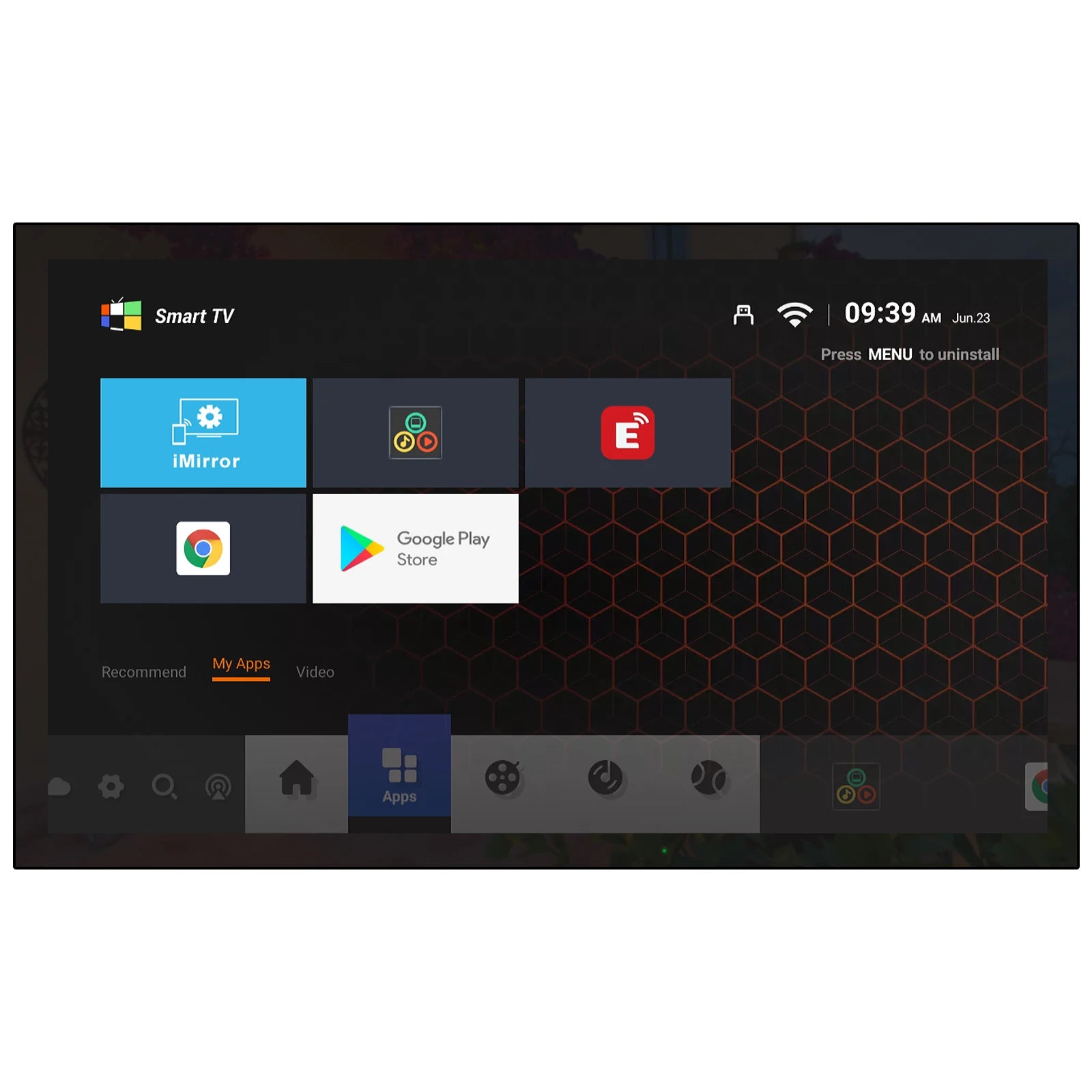 Soulaca 55-inch Waterproof Smart Android Outdoor TV 2000nits Full Sun TV 4K Dolby Atmos HDR 10 Weatherproof Television Support