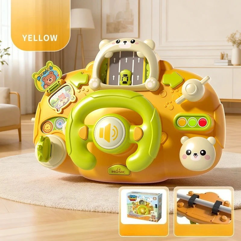 Children Early Education Intelligence Steering Wheel Toy Childrens Simulated Realistic Driving Car Small Cart Soothing Girl Toys