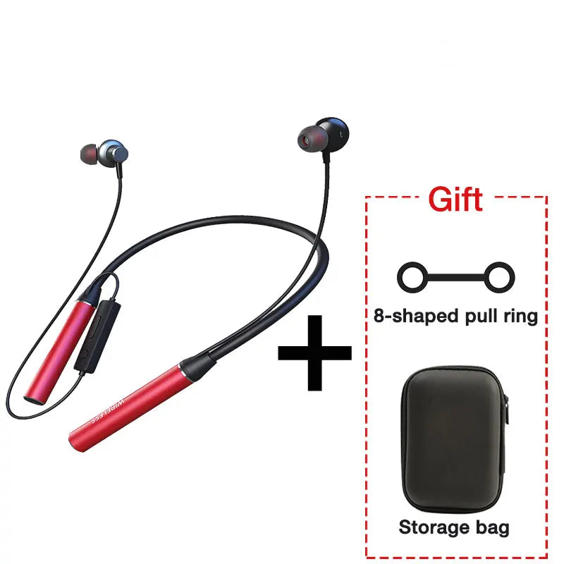 EARDECO 180 Hour Playback Wireless Headphones with Mic Bluetooth Headphone Bass Stereo Neckband Bluetooth Earphone Sport TF Card