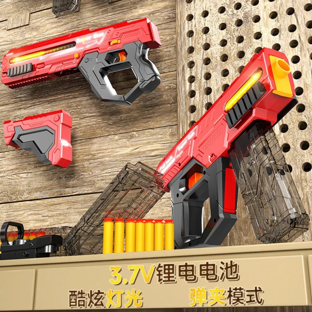 Soft Bullet Gun Toy Gun Auto-Manual Sport Game Outdoor Shooting Games Education Toy for Kids Boys Adult