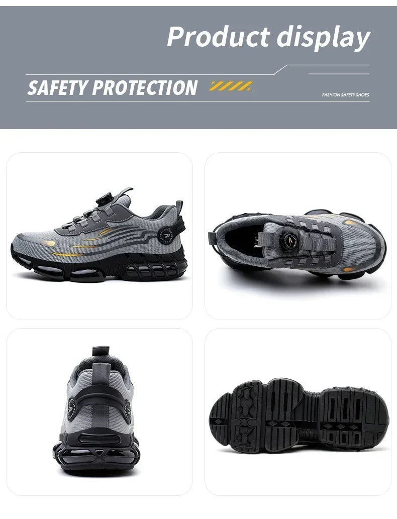 Botas de Seguridad Hombre - Puntera Reforzada Antideslizante