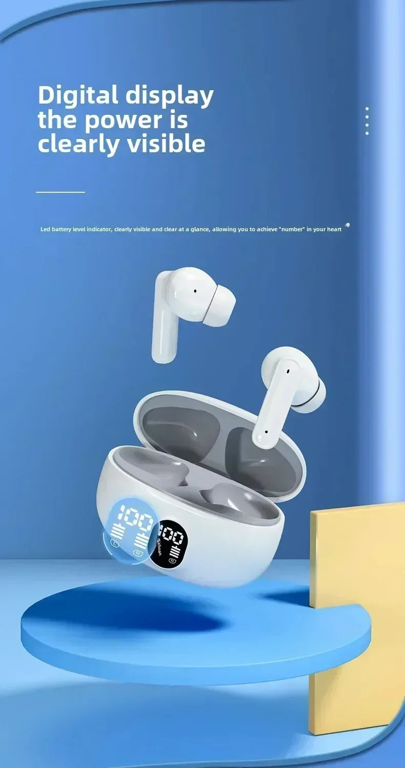 TWS Wireless Headphones Earphone Bluetooth-compatible 5.3 Waterproof Headset with Mic Earbuds For All Smartphones