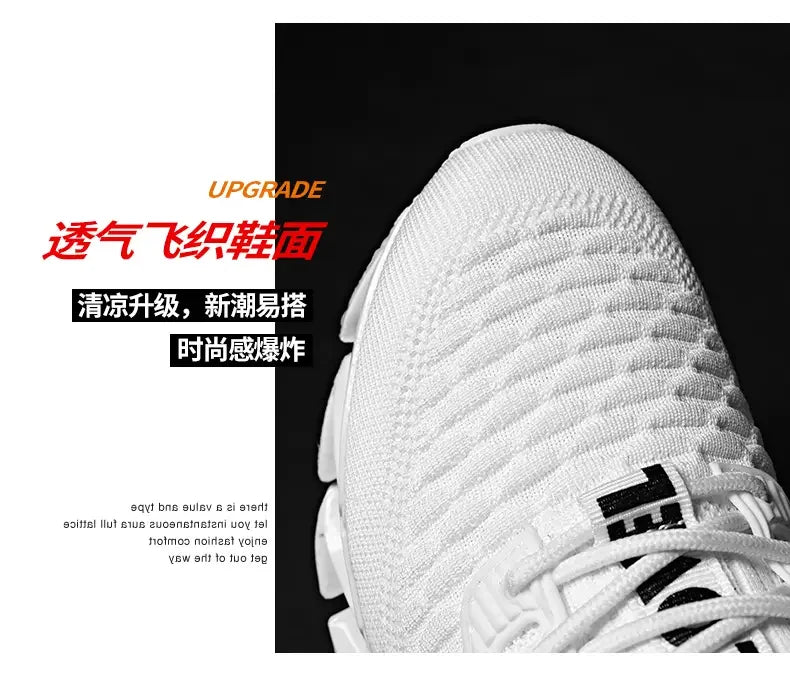 Men Shoes Fashion Mesh Breathable High-quality Sneakers Platform Soft Sole Casual Trend Versatile Running Shoes Tenis Masculino