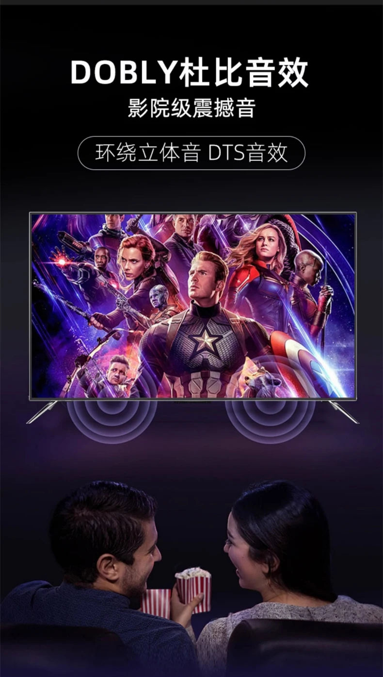 8K Ultra HD Home LCD 100inch TV 50/55/65/75/85 Smart Network 300inch Large Screen