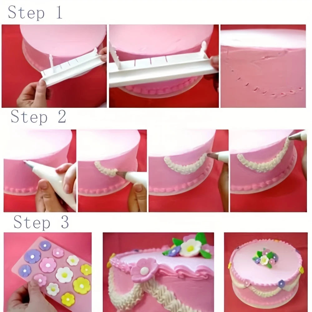 Cake Arc Ruler Decorating Graduated Scale Cake Baking Measure Pastry Art Tools Swag Marker Dividing Garland Sugarcraft