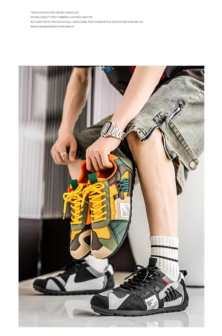 Men's Breathable Casual Sneakers Luxury Trainer Fashion Loafers Comfortable Running Shoes for Male