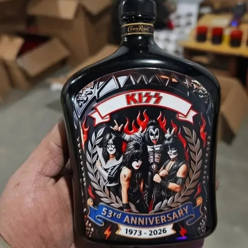 KISS Band 56th Anniversary Crown Royal Collectible Whiskey, Rock Legend Collaboration