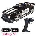 1/12 Big 2.4GHz Super Fast Police RC Car Remote Control Cars Toy with Lights Durable Chase Drift Vehicle toys for boys kid Child