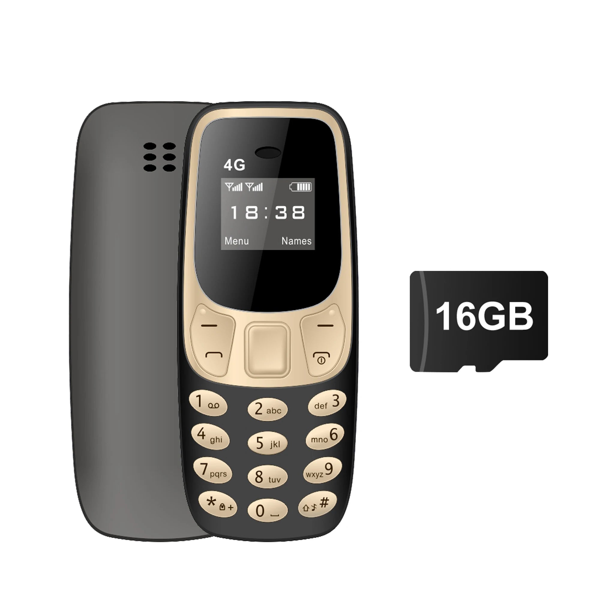 SERVO BM10 LTE 4G Mini Mobile Phone Dual SIM Standby Call Recording Speed Dial Blacklist Alarm Clock Small Feature Backup Phones