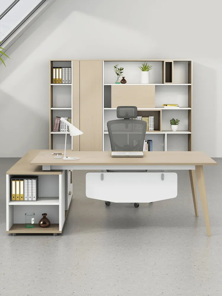 CZ Office Simple Modern Fashion General Manager Desk High-end Executive Desk Manager Office Desk and Chair Set