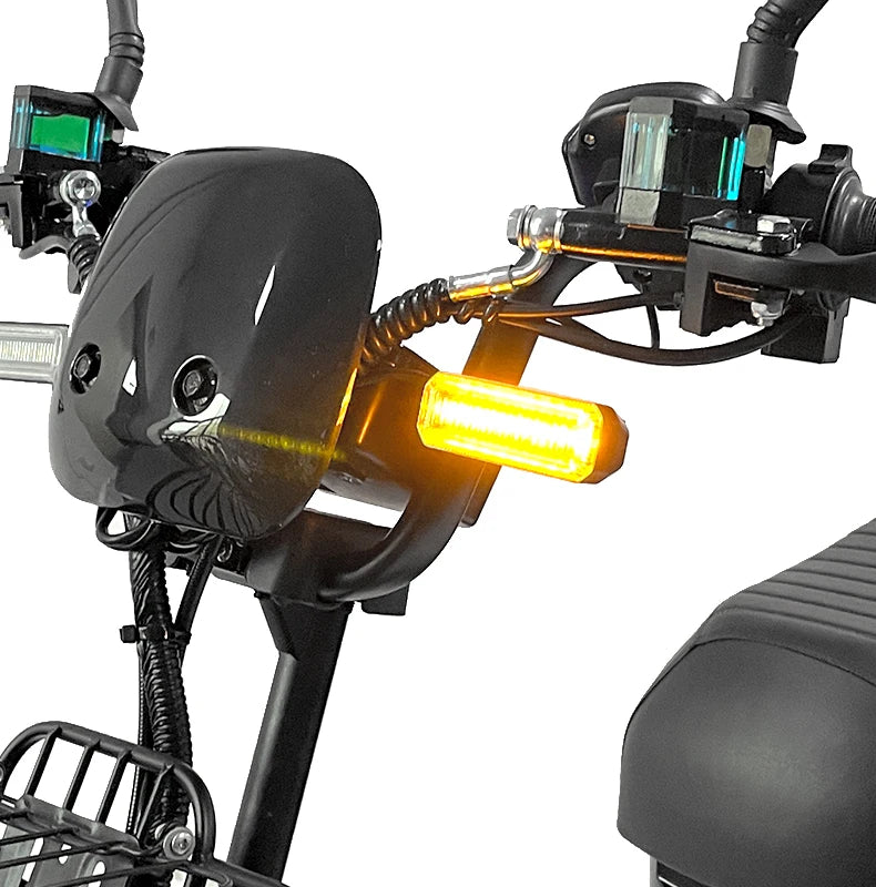 Electric Bike 16” Delivery Electric Bicycle Manufacture 800W 60V Lithium Battery Black E-bike