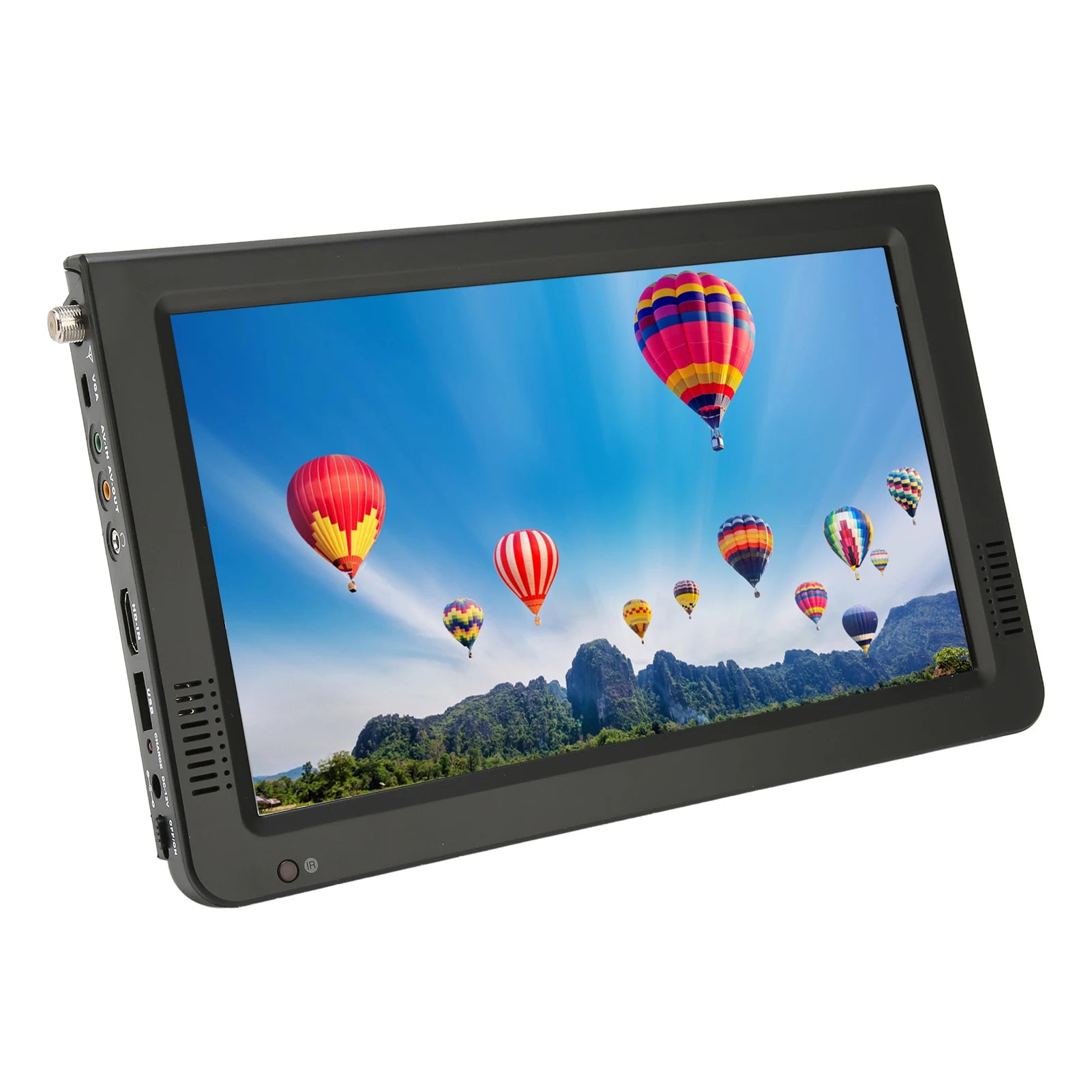 Portable TV 10 Inch High Sensitivity Tuner Rechargeable ATSC Digital TV for Car Outdoor Portable TV Rechargeable ATSC Digital TV