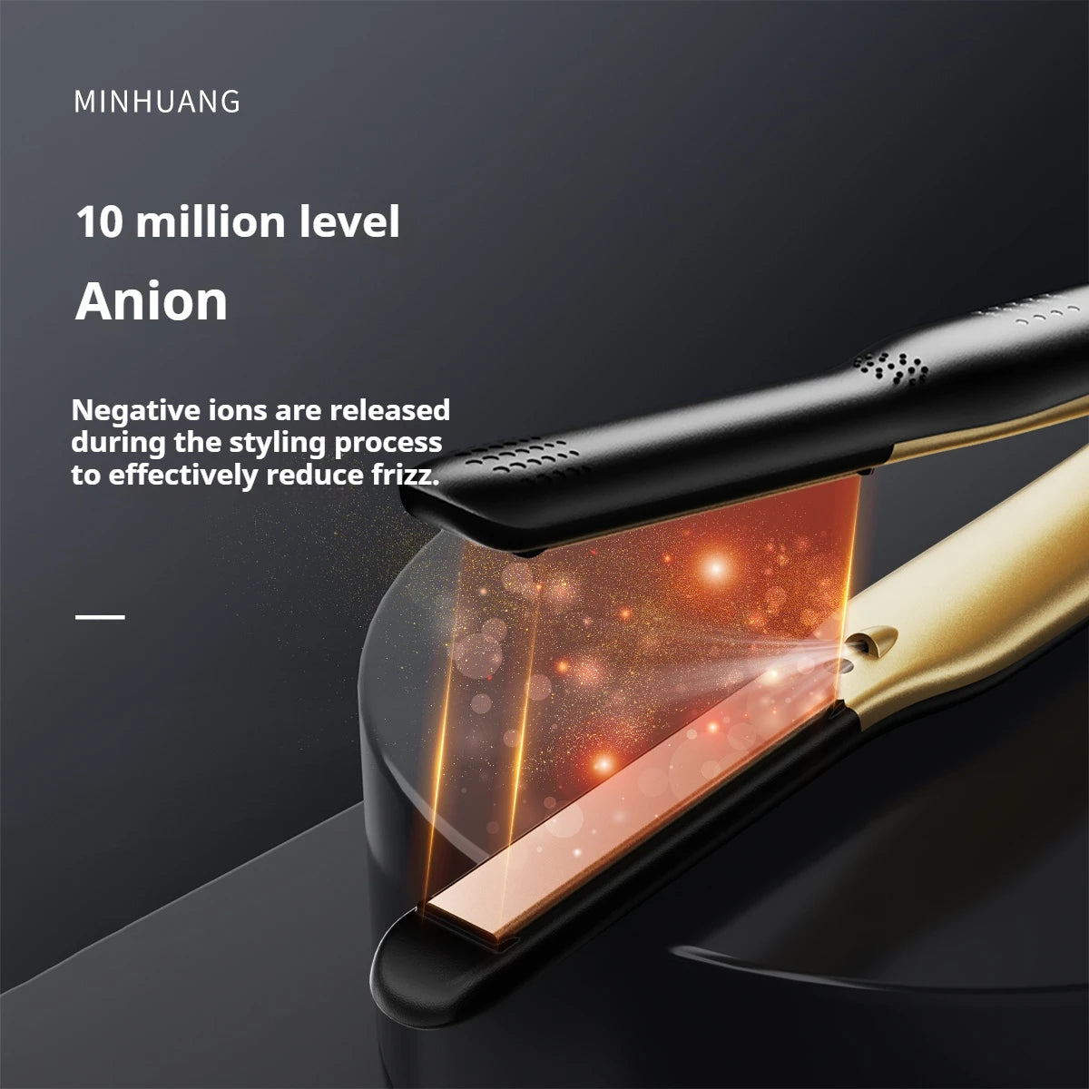 Mini Hair Straightener Ceramic Negative Ion Straightening Flat Iron Adjustable Temperature Hair Straightening Clip