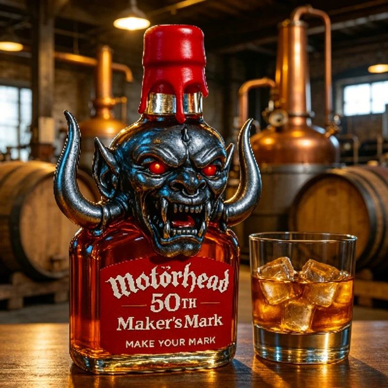 Rock Legend Motorhead 50TH Memorial Whiskey, Hardcore American Bar Collection Liquor