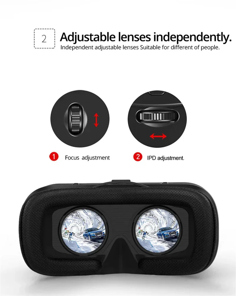 VR Shinecon 6.0 Casque Virtual Reality Glasses 3 D 3d Goggles Headset Helmet For iPhone Android Smartphone Smart Phone Viar Lens