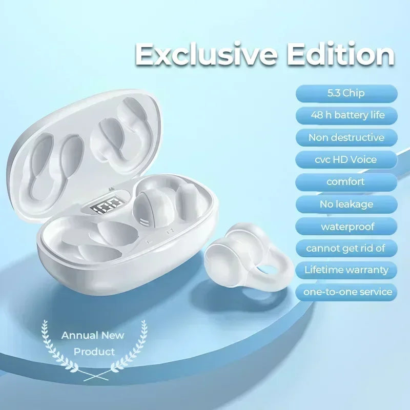 NEW X58 Wireless Earphone Noise Reduction Bluetooth LDE Power Display Earbuds in-Ear Headsets with Mic Touch Control for Phone