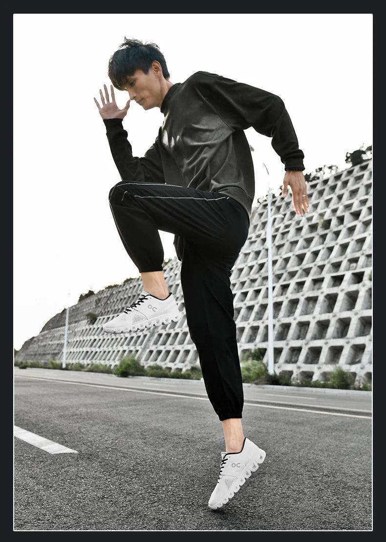 Men's Breathable Casual Sneakers Air Mesh Running Shoes Lightweight Summer Outdoor Sports Zapatillas for Male Large Size 39-46