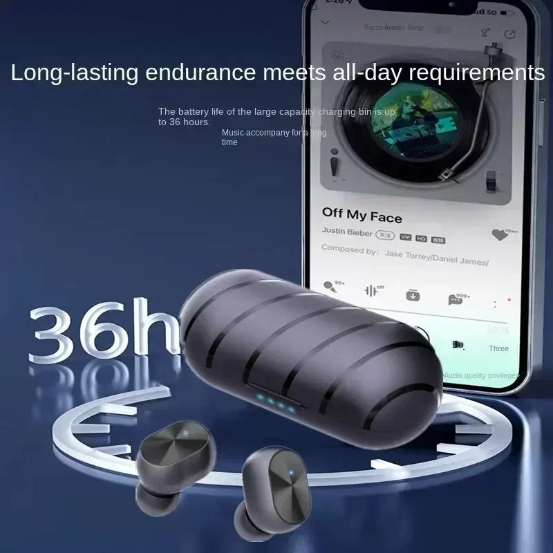 TWS Wireless Earphone Bluetooth 5.3 Headphones Sport Gaming Headset Noise Reduction Earbuds Bass Touch Control for allphone