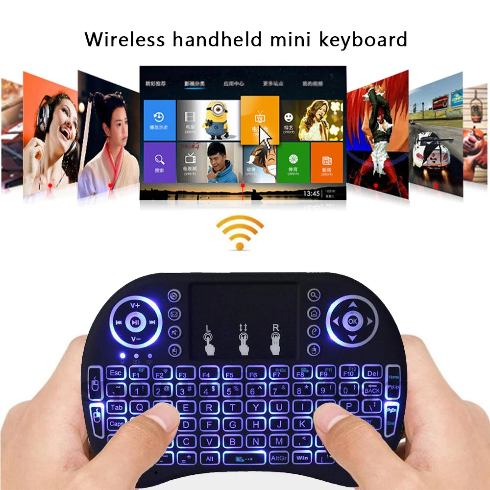 Mini Teclado Inalámbrico 2.4G con Touchpad y Retroiluminación