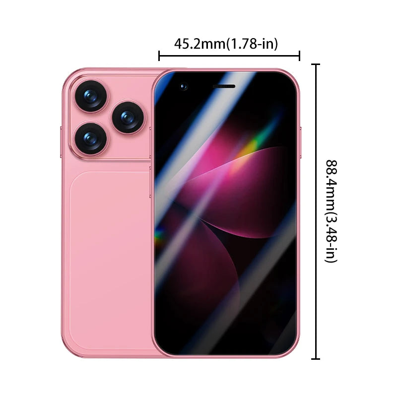 ONEMYTH A17 Mini 3.0 'Android Smartphone 2GB+16GB 3G Unlocked Phone Google Play Store Dual SIM Card Pocket Backup Small Phone