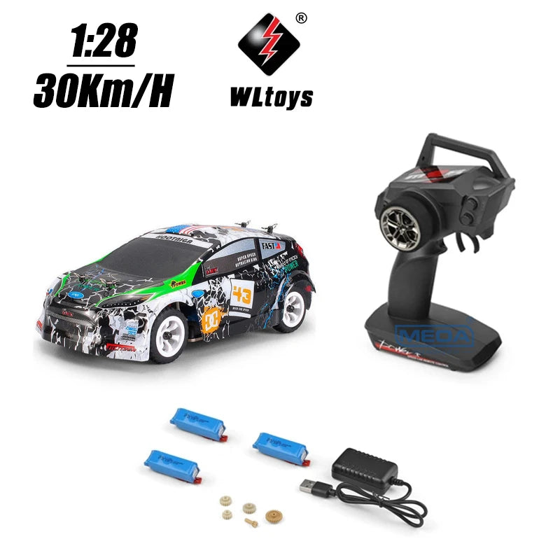 30KM/H RC Wltoys 1:28 RTR RC Car 2.4G 4WD 4 Channels Drift Car Racing Car K969/K989 For Selection Remote Control Car