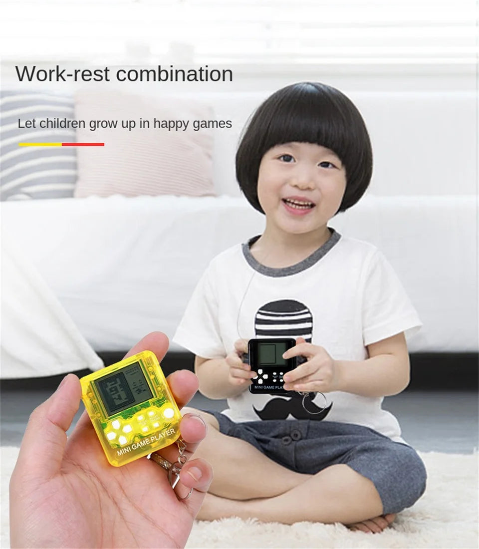 GAMINJA Retro Mini Handheld Game Players Classic Electronic Games Hand Held Console Game Child Puzzle Gaming Console Toys Gift