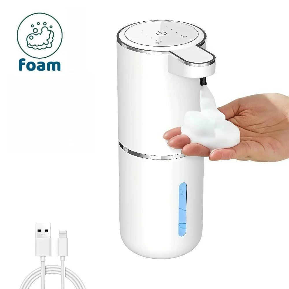 Intelligent Induction Hand Washer, Automatic Liquid/Foma Soap Dispenser Wall Mounted Vertical Hand Sanitizer Soap Dispenser
