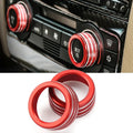 2pcs Car Air Conditioning Sound Knob Cover Interior Decoration For BMW 3 Series 2005-2013 E90 E91 E92 E93 320i 325i