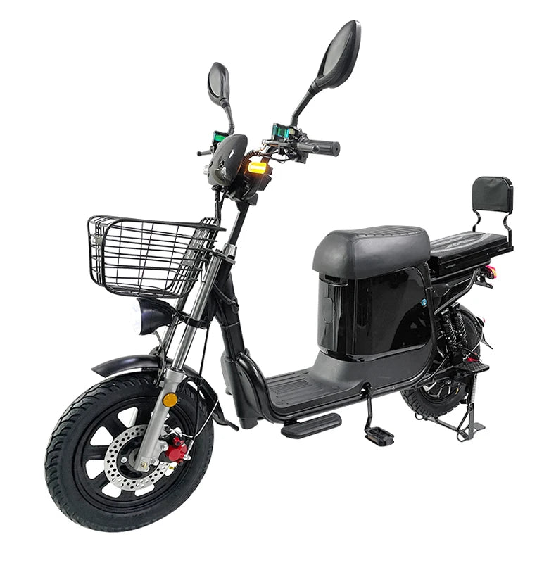Electric Bike 16” Delivery Electric Bicycle Manufacture 800W 60V Lithium Battery Black E-bike