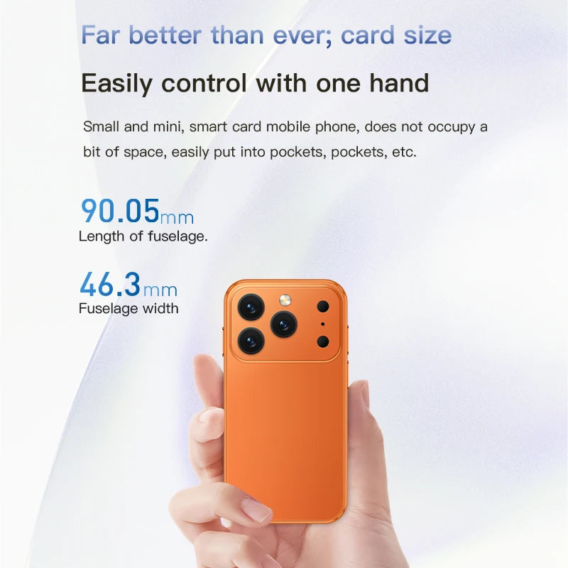 SOYES XS18Pro Mini Smartphone 3.0" Display 2GB RAM 16GB ROM Dual SIM Standby Dual Camera Android 9.0 Apps WiFi i17 Mini Phone