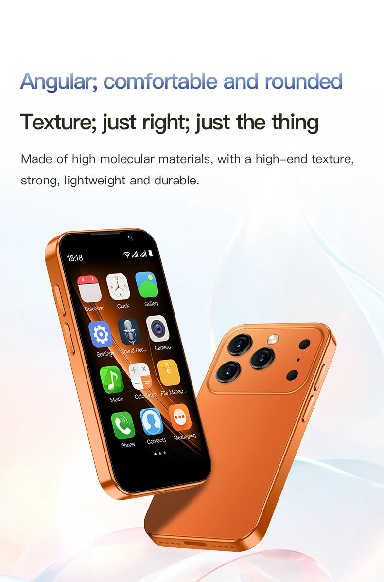 SOYES XS18Pro Mini Smartphone 3.0" Display 2GB RAM 16GB ROM Dual SIM Standby Dual Camera Android 9.0 Apps WiFi i17 Mini Phone