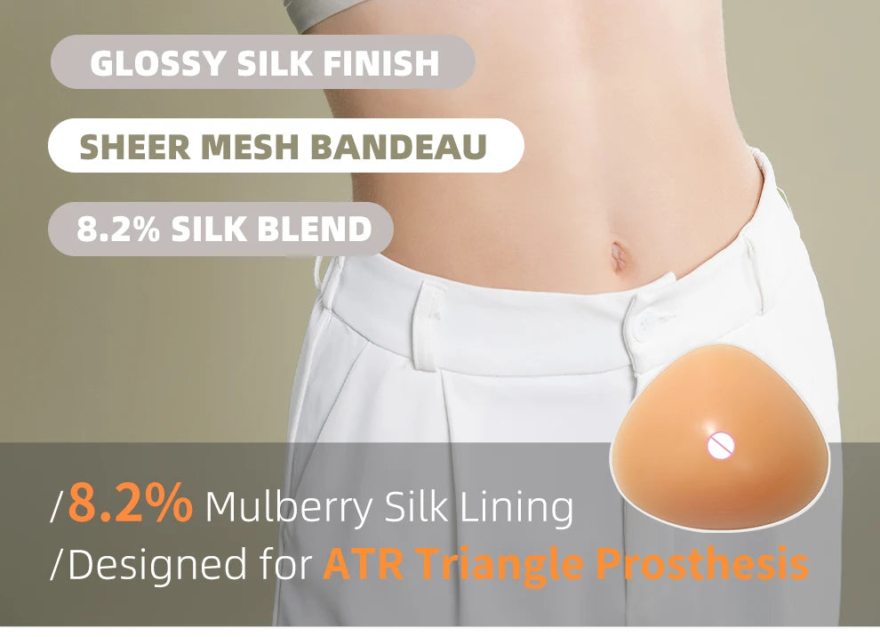 LERVANLA Mastectomy Silicone Boobs Form Underwear 2-In-1 Post-Surgery Bra With Fake Breast For Chest Prosthesis Enhancement