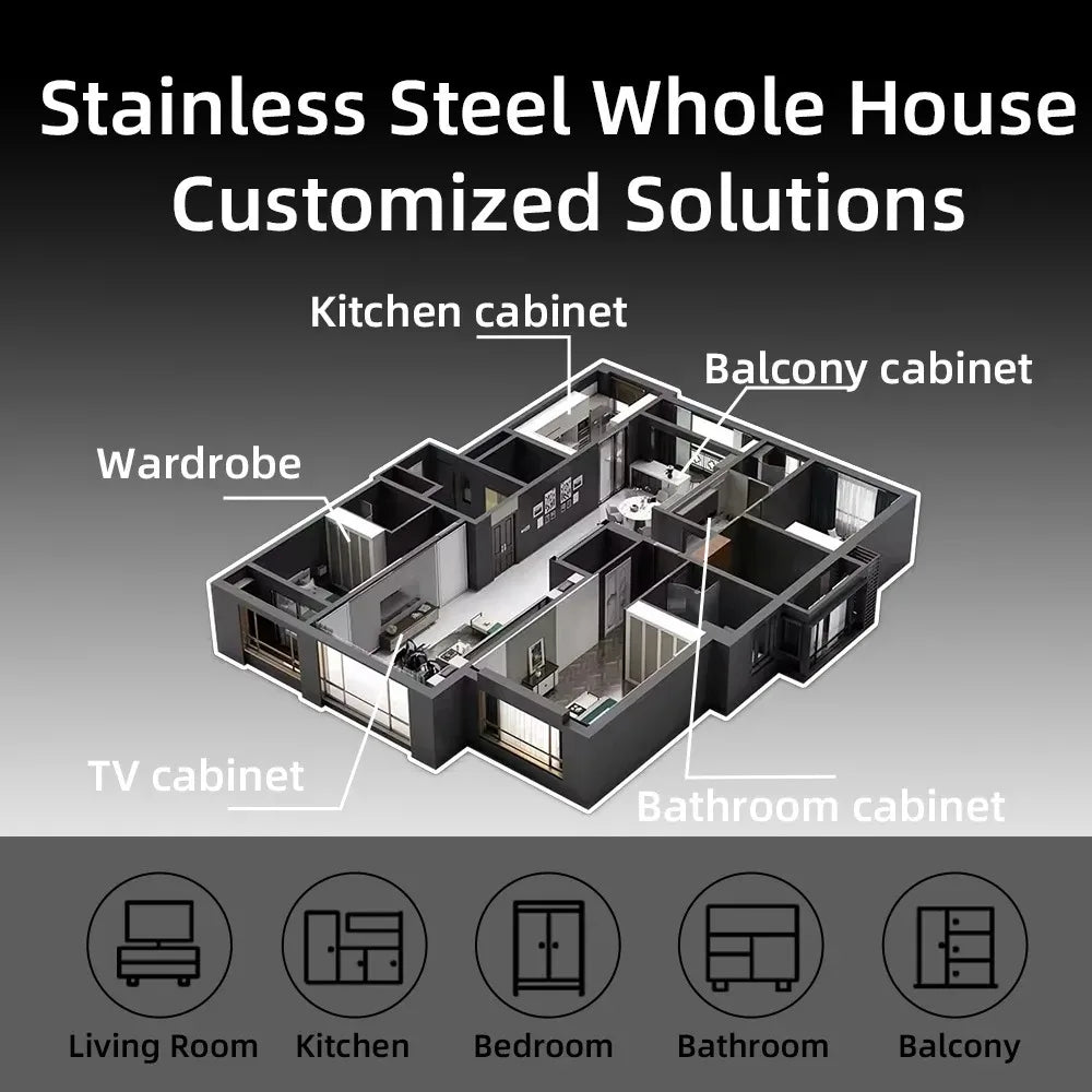 Custom 304 Stainless Steel Villa Outdoor Kitchen Shelter, BBQ Grill for Garden Backyard Outdoor Cooking