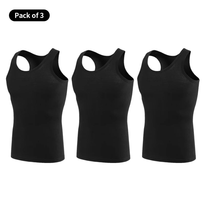 1/3 Piece Men's Slim-Shouldered T-Shirt For All Seasons Youth Style Solid Color Sporty And Comfortable Suitable For Home Wear