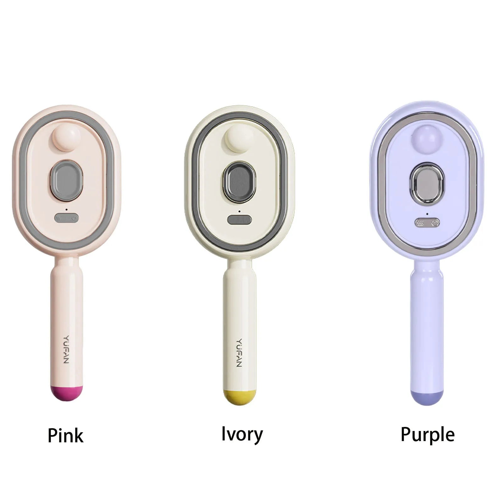 Electric Steam Brush USB-C Charging Wet Electrics Hairbrush Rechargeable Steams Hair Straightener for Both Long & Short Hairs