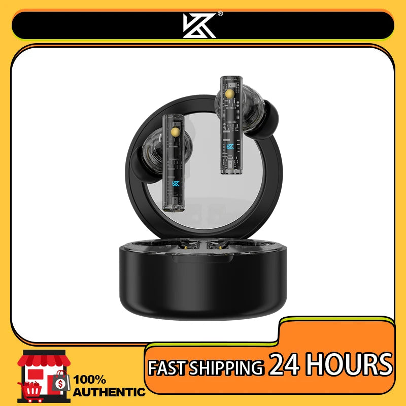 KZ Carol ANC True Wireless Earphone 55dB Active Noise Canceling TWS Headphone 6 Mics AI HD Call Bluetooth 5.3 HiFi in-Ear Earbud