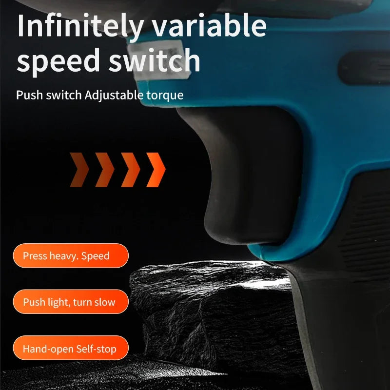 Makita DTW700 Cordless 1000N.m Impact Wrench Brushless Electric Wrench Screwdriver Large Torque Auto Repair Power Tools